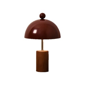 French Retro Style <b>Table</b> <b>Lamp</b> E27 LED Solid Wood <b>Base</b> Bedroom Living Room Study Lighting - Product Image 5