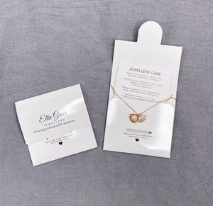 Eco Friendly White <b>Jewellery</b> Card Earring Necklace Bracelet Ear Ring Paper <b>Display</b> Jewelry Packaging Card with Custom logo - Product Image 6