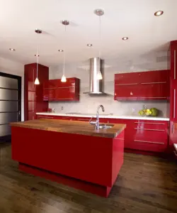 Armario de cocina resistente al agua, fabricado completamente en acero inoxidable, Color Rojo