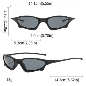 Gafas de Sol Ovaladas Estilo Ojo de Gato con Logotipo Personalizado 2026, para Hombre y Mujer, Protección UV400, Espejo, Montura Pequeña, Estilo Y2K - Product Image 6