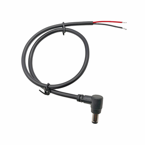 黒赤白<span class=keywords><strong>DC</strong></span>パワー直角ケーブル<span class=keywords><strong>DC</strong></span> <span class=keywords><strong>5.5</strong></span>*2.1mm <span class=keywords><strong>5.5</strong></span> * <span class=keywords><strong>2.5mm</strong></span>オス90度プラグイン電源コード12V 24V - Product Image 2