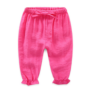 Shorts en mousseline à volants pour enfants, vente en gros à prix abordable - Product Image 4