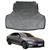 Tapis de coffre pour Kia K8 2021 + avec protection contre les intempéries Tapis de seau arrière