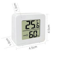 Termometer Higrometer Digital Elektronik Langsung dari Pabrik, Mini untuk Hewan Peliharaan, Mobil, Akuarium, Penggunaan Rumah Tangga Cerdas