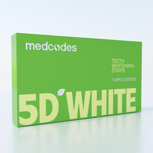 Tiras Blanqueadoras de Dientes Medcodes 5D White, 7 Aplicaciones - Product Image 1