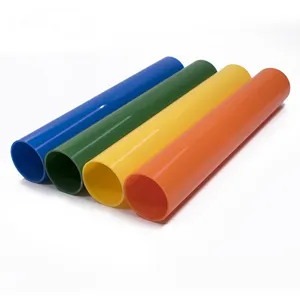Üretici özelleştirilmiş üretim birçok renk ABS plastik yuvarlak tüpler