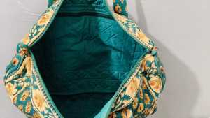 Grands sacs de voyage en coton à motifs floraux, sacs de week-end en tissu matelassé imprimé, pour femmes, cadeaux de vacances, lot de 2 pièces - Product Image 6