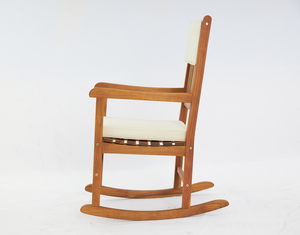 Style classique appartement balcon relaxant teck canapé chaise meubles Patio bois extérieur chaise berçante - Product Image 4