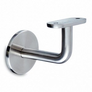 Wand halterung Außen Zier Satin Nickel Edelstahl Glas Montage Handlauf Halterung Match Geländer Stütz rohre - Product Image 3