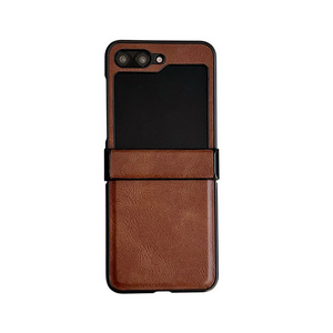 Funda de Teléfono LZH Vintage Crazy Horse de Diseño de Lujo en Cuero PC Anti-Huellas con Protección Completa a Prueba de Golpes para <span class=keywords><strong>Z</strong></span> <span class=keywords><strong>Flip</strong></span> - Product Image 5