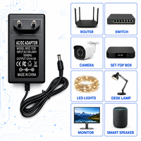 Adaptateurs secteur stabilisés à haute efficacité 12V 5A 60W, prise standard européenne, pour moniteur LCD et écran, directement de l'usine