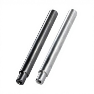 แกนเพลา ปลายข้างหนึ่งมีขั้นบันได ปลายทั้งสองข้างมีเกลียวใน แบบมาตรฐาน ตัวแกนเพลาแบบยังไม่ผ่านกระบวนการ ขนาด G6/h7/h - Product Image 2