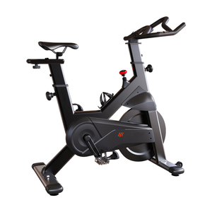 Vélo de spinning cardio <span class=keywords><strong>pour</strong></span> la maison et <span class=keywords><strong>le</strong></span> studio, avec transmission par courroie silencieuse, volant d'inertie de 18 kg, résistance réglable et moniteur numérique - Product Image 1