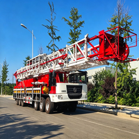 Plateforme de réparation de puits montée sur camion XJ650 à moteur diesel avec pompe et moteur pour le forage pétrolier