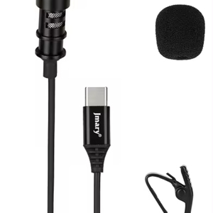 Micrófono de solapa Lavalier Jmary, interfaz tipo C, micrófono de condensador omnidireccional para portátil móvil, micrófono de conferencia Vlog - Product Image 5