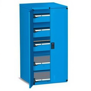 Fami Master Key Comfort Drawer <b>Cabinet</b> 36X36 3 Drawers 714x751x1500 Mm Dark <b>Grey</b> Ral7000 Tool Storage - Product Image 2
