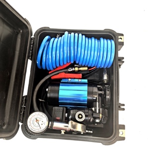 Máy Nén Khí Off Road Và Trên Đường 150PSI Lốp Inflate DC 12V Kim Loại Cầm Tay Nặng Máy Bơm Không Khí Với Hộp Trong Xe - Product Image 6