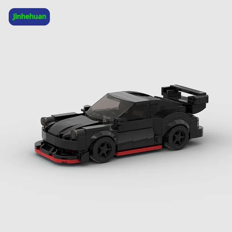 おもちゃキッズビルディングブロッククラシックカー2023組み立てセット子供用小型車モデルコレクションDIYテクニカルブリックカー