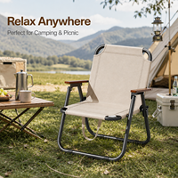 Chaise de camping pliable portable, chaise d'extérieur légère pour pique-nique, plage, pêche, randonnée et loisirs