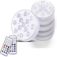 Piscine submersible à 13 led, rvb, 16 couleurs, lumière de haute qualité, étanche IP68, avec aimant et télécommande RF, idéal pour fête de mariage, nouveau modèle