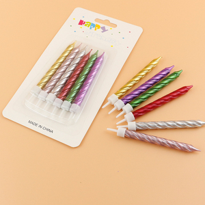 Bougies d'anniversaire <span class=keywords><strong>en</strong></span> <span class=keywords><strong>spirale</strong></span> métalliques populaires <span class=keywords><strong>en</strong></span> gros pour la décoration - Product Image 2