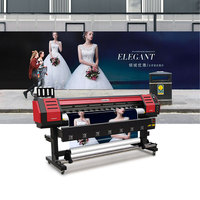Impresora ecológica de gran formato Xp600 de 6 pies y 8 pies, impresora de vinilo y cortador de vinilo rollo a rollo 1600