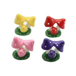 Mini figurine 3D en résine champignon, Mini jouet Kawaii, plante, Micro, <span class=keywords><strong>accessoire</strong></span> de fée DIY, piquet, jouet artisanal, figurines - Product Image 4