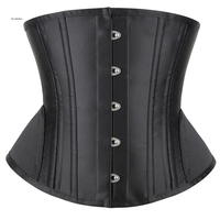 Corset Bustier Gothique Sexy en Satin pour Femme, Amincissant, Effet Sablier, Gaine Ventre Plat, Lingerie Respirante