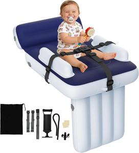Inflatable Toddler Airplane <b>Bed</b> with Adjustable Safety Belt <b>Portable</b> Travel Footrest <b>Bed</b> - Product Image 1