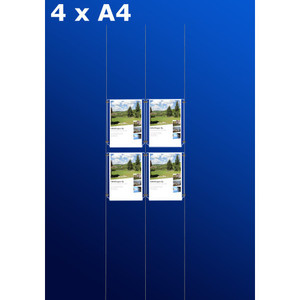 Espositori da vetrina 4 x A4 - D - Product Image 1