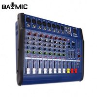 Amplificateur de puissance karaoké USB professionnel 8 canaux 802D, mélangeur audio PMX pour enceinte passive