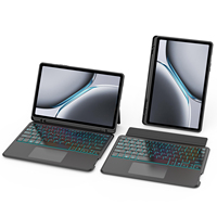 Étui magnétique détachable pour tablette OnePlus Pad Pro avec emplacement pour stylet et support pour clavier sans fil BT