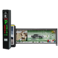 Barrière publicitaire intelligente avec identification de véhicule, équipement de péage pour parking public, reconnaissance de plaque d'immatriculation