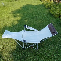 Lot de 2 chaises lune en alliage d'aluminium, chaise de plage, chaise longue pliable avec accoudoirs, chaise de camping pliable, portable et légère pour l'extérieur en tissu Oxford