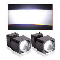 Accessoires de voiture Square Bi Led Projector Mini 1.5 Inch Small Matrix High Low Beam Led Projector Lens Headlights