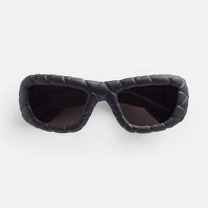 Lunettes de soleil œil-de-chat Bottega BV Intreccio, monture en acétate tendance, protection UV, Veneta - Product Image 1