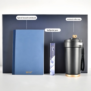 Juego de regalo de cuadernos con logotipo personalizado 2025, cuaderno A5 con bolígrafo y taza de café, juego de oficina corporativa Premium - Product Image 3