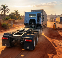 Camion tracteur Howo 6x4 d'occasion, 10 roues, 375 CV, moteur Weichai Euro3, pour le transport de marchandises lourdes dans les mines d'Afrique