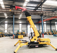 Grue araignée moderne avec commande hydraulique avancée pour un transport efficace de charges lourdes