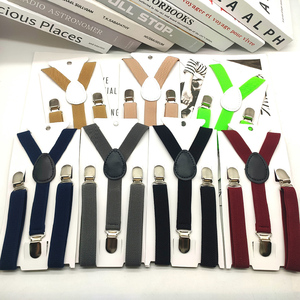 LCH-208 bretelles de bébé de couleur unie de 2cm, bretelles colorées à dos en Y, <span class=keywords><strong>sangles</strong></span> de ceinture élastiques avec Clip pour enfants bretelles réglables - Product Image 2