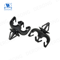 DE RONG Garantía de Calidad QJ-KK05 Abrazadera de Doble Tubo 7mm 0.7mm Clips Universales de Plástico para Automóviles para Soporte de Mangueras del Sistema de Refrigeración del Motor