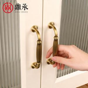 Poignées de porte d'armoire Dingcheng, forme barre, bronze antique, 2985, pour armoire, tiroir, meuble - Product Image 1