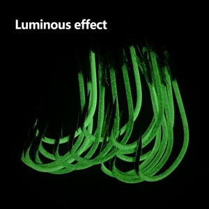 15-30 pièces/sac 12 #-28 # phosphorescent <span class=keywords><strong>fer</strong></span> aider jigbait crochet bateau pêche barbe nuit crochet - Product Image 5