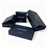 Scatola Rigida con Chiusura Magnetica Personalizzata, Bianca e Nera, Stile Libro Opaco, Confezione Regalo con Inserto in Schiuma EVA Personalizzato