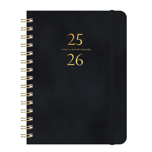 <strong>2025</strong> <strong>A5</strong> Strapped Leather Daily Planner Customizable Hardcover Notebook Cross-Border Coil This Style for Your Weekly Schedule - Product Image 1