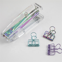 Agrafeuse manuelle acrylique Offre Spéciale plastique transparent transparent avec bureau en métal essentiel