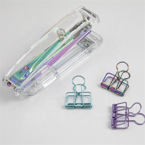 Gran oferta, grapadora Manual acrílica, plástico transparente con Metal, esencial para oficina - Product Image 2