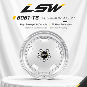 ล้ออลูมิเนียม LS8077 ขนาด 5.25x18 ดีไซน์เว้าขัดเงา ผลิตจากชิ้นเดียว สำหรับการดัดแปลงอัพเกรด ใช้ได้กับรถทั่วไป - Product Image 4