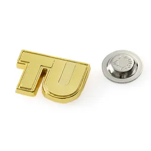 Customized Hat Cloth Book Lapel Pin Badge Custom Metal Gold Silver Alloy Stainless Steel Letter Logo Pin Magnetic Pins Backing