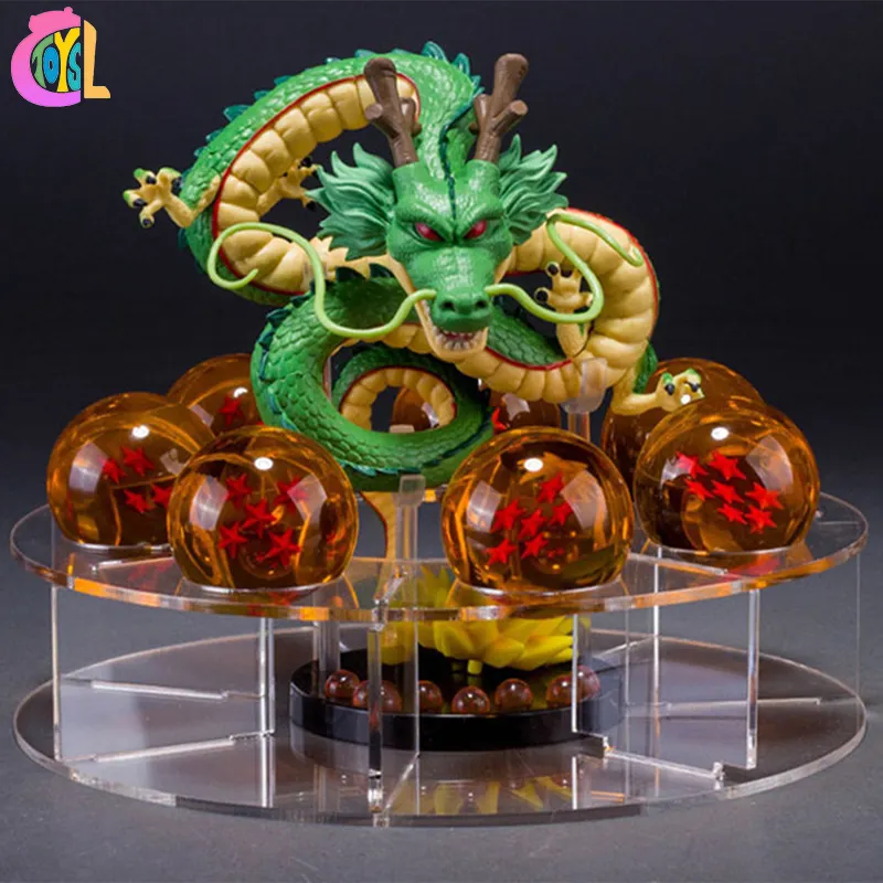 Dragongball Action Figure oro verde drago con 7 sfere di cristallo grande PVC modello periferico giocattolo regalo Anime Action Figure